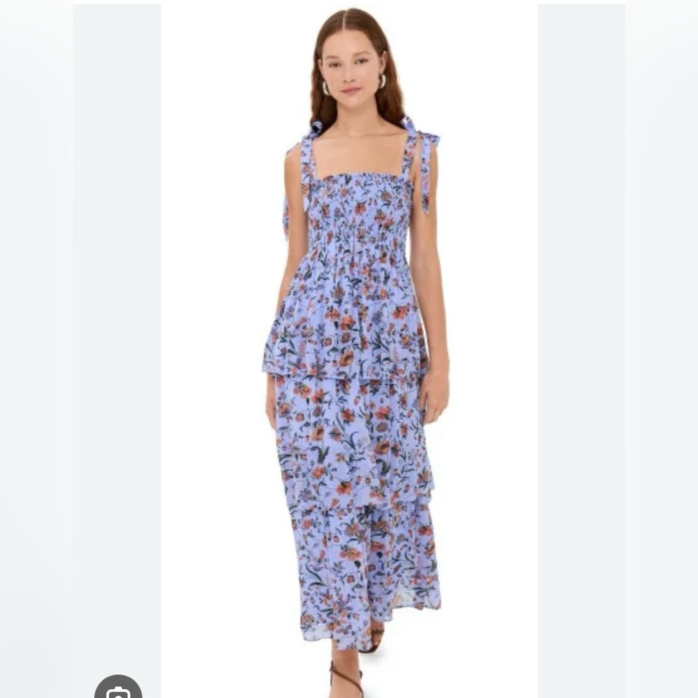 Hill House Elsie Nap Dress in Fleur Chintz Thistle